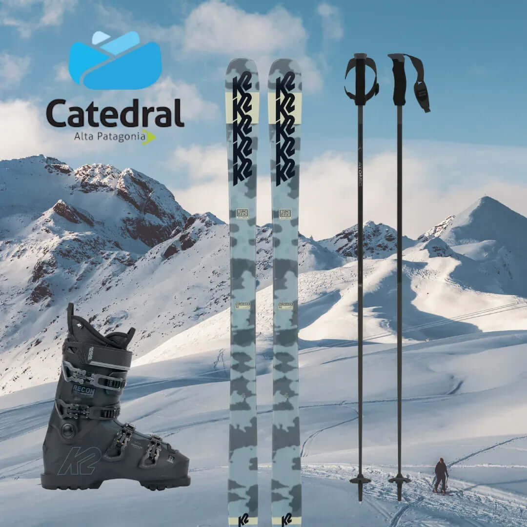 Alquiler esquís Cerro Catedral - Esquí / Standar / Equipo Completo -CaranvaSports - temporada 2026