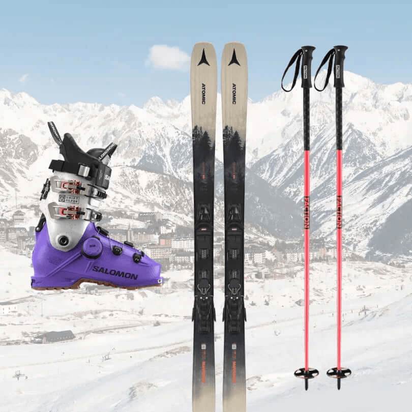 Alquiler Esquís y SnowBoard Biescas - Esquí / Media / Equipo Completo -CaranvaSports - temporada 2026