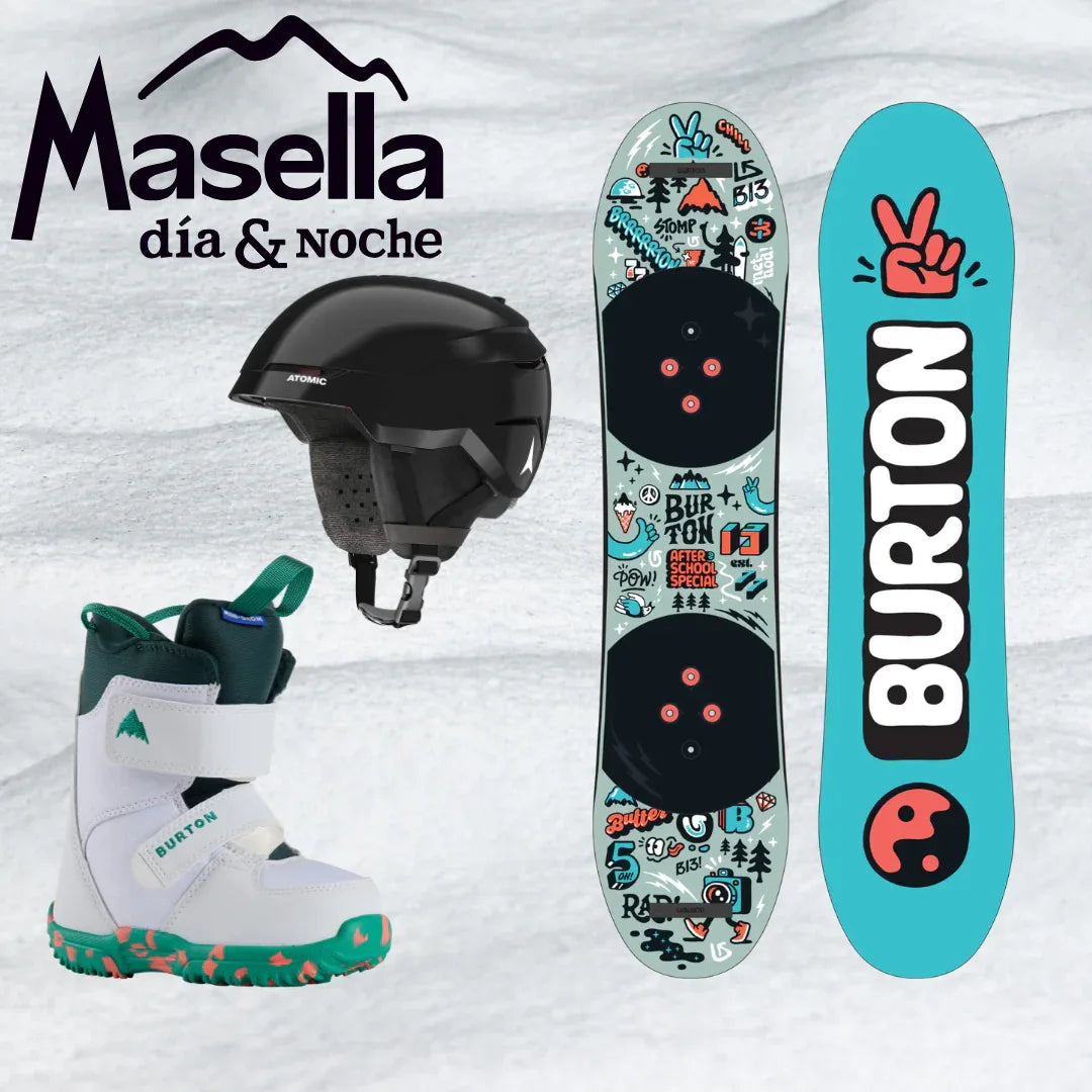 Alquiler Esquís Masella - SnowBoard / Infantil / Equipo Completo - Caranva
