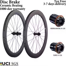 Joc de rodes de carboni CSC 700C – Fre de disc ceràmic, Clincher Tubeless, 25mm