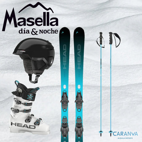 Alquiler Esquís Masella - Esquí / Avanzado / Equipo Completo - Caranva