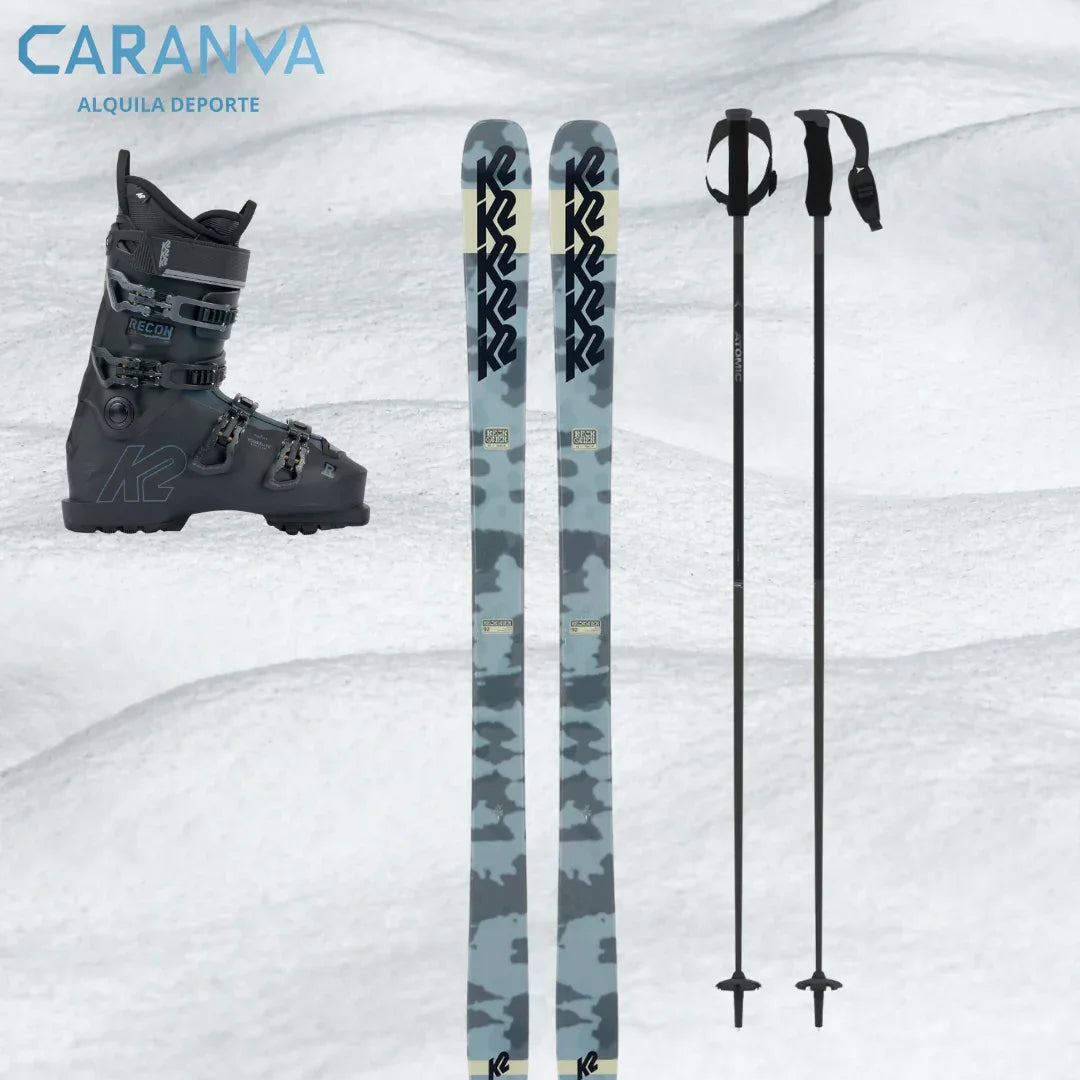 Alquiler esquís Bariloche 2025 - Esquí / Standar / Equipo Completo - Caranva